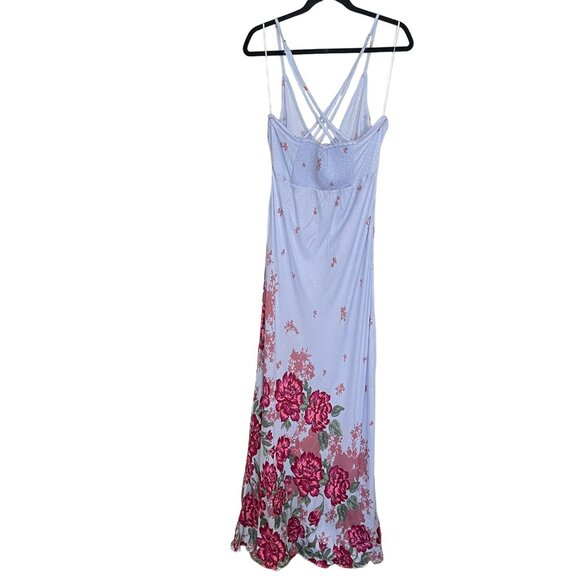 Free People Maxi Dress Get to You Floral Maxi Sleeveless Strappy Boho NWT Medium - Picture 9 of 10